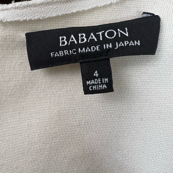 Aritzia Babaton cream peplum blouse in size 4 - Picture 6 of 6